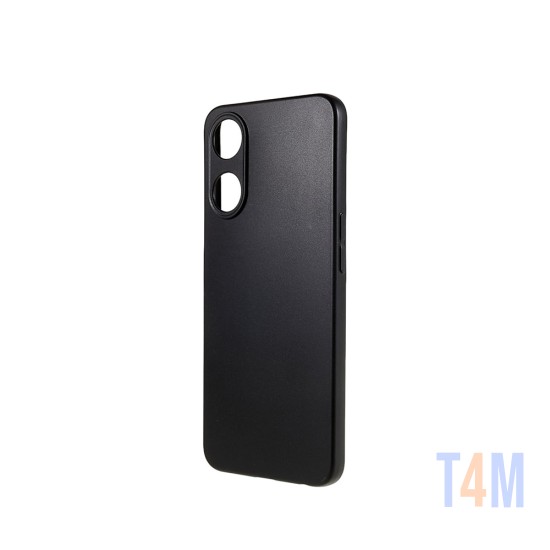 Silicone Case with Camera Shield for Oppo A58 5g Black